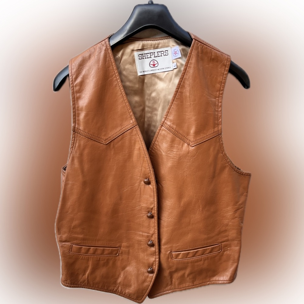 Sheplers Real Leather Vest w/ Pockets